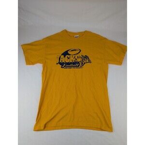 Men's M Yellow Football South Dakota State Jackrabbits Short Sleeve Shirt SDSU